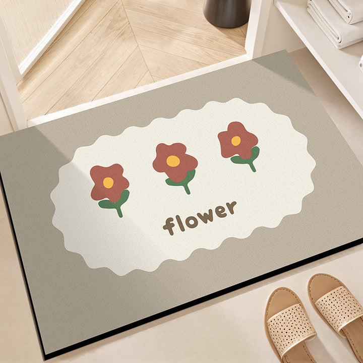 Floral Decorative Entry Mat
