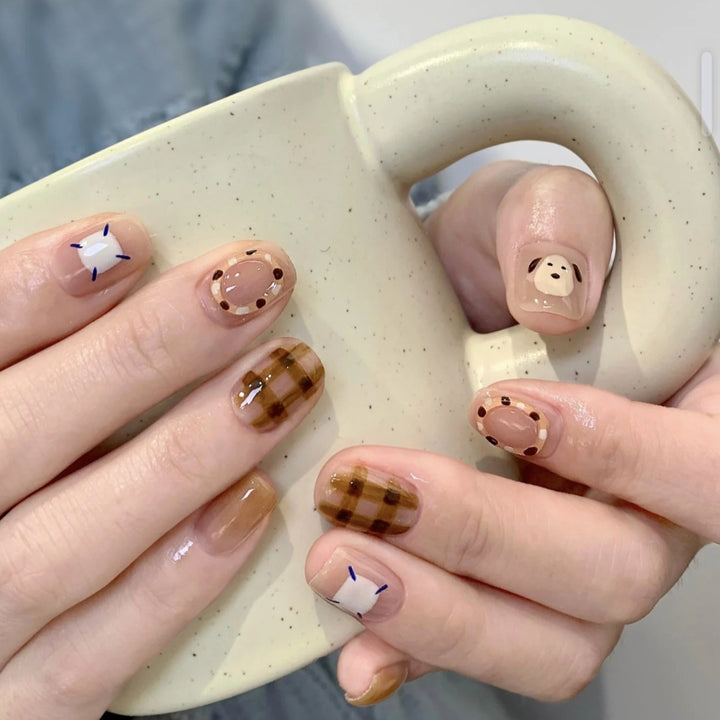 Artistic Character-Themed Press-On Nails Kalsten