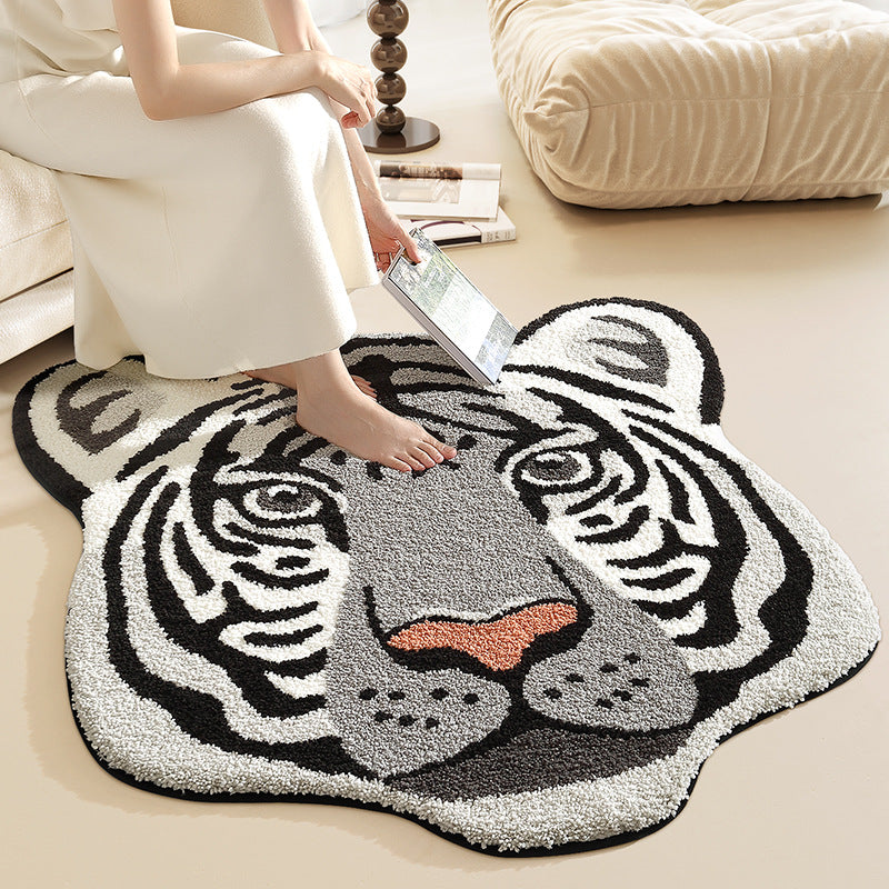Tiger-Head Shaped Area Rug Kalsten