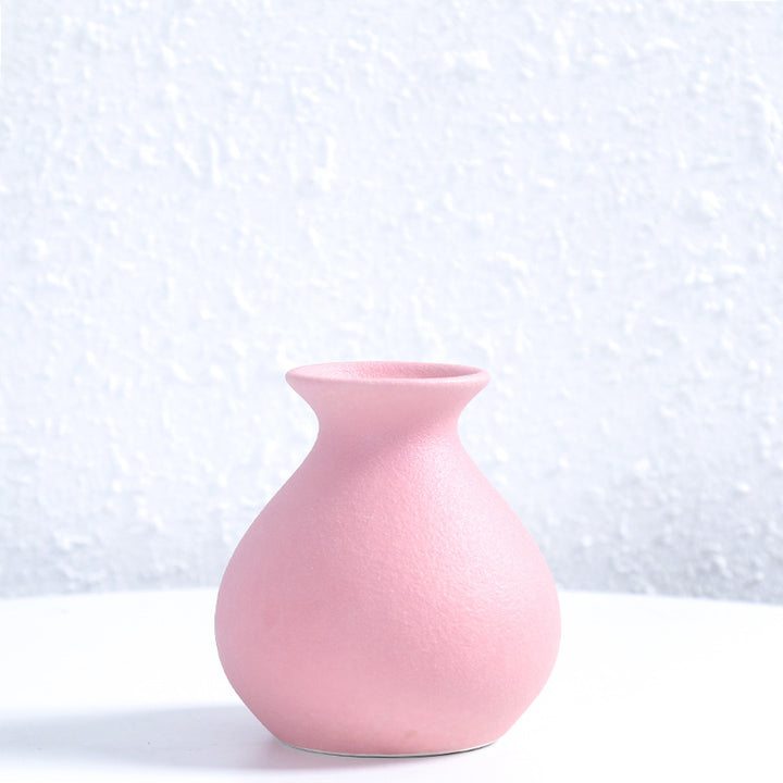 Modern Textured Ceramic Decorative Flower Vase Kalsten