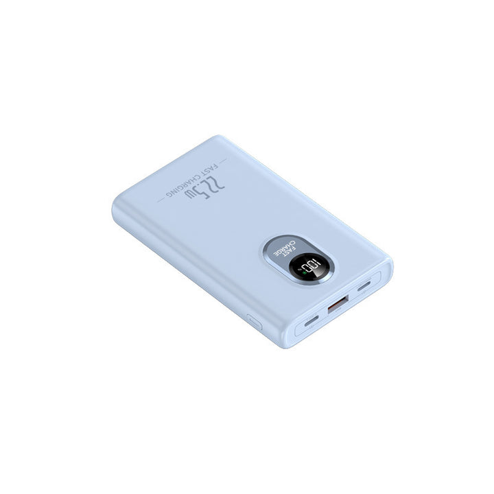 Portable power bank with integrated multi-charging cable and digital display Kalsten