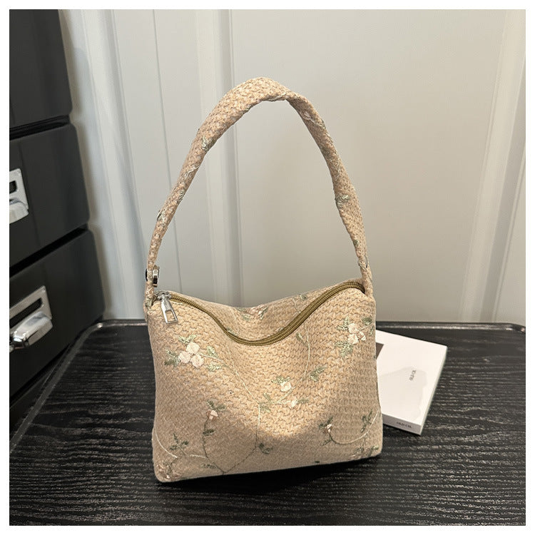 Floral Embroidered Handbag