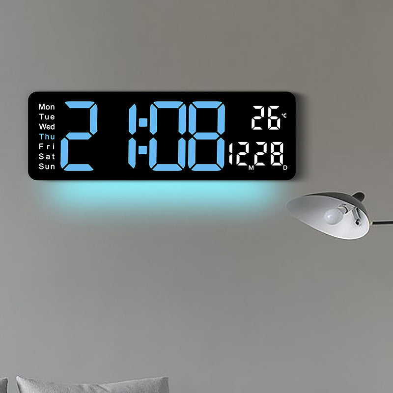 Digital LED Alarm Clock with Temperature and Day of the Week Display Kalsten