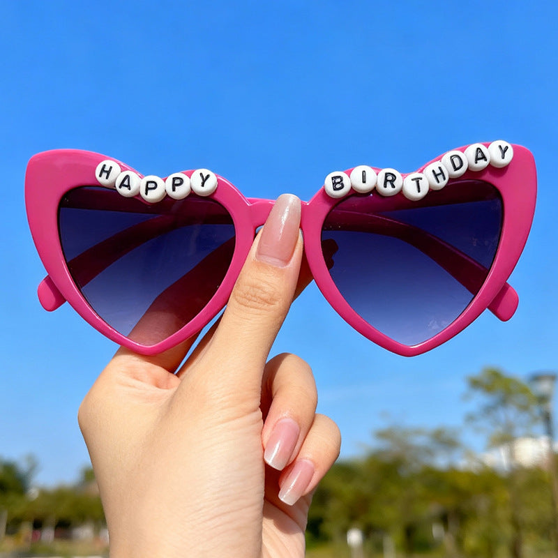 Fun Themed Heart-Shaped Sunglasses Kalsten
