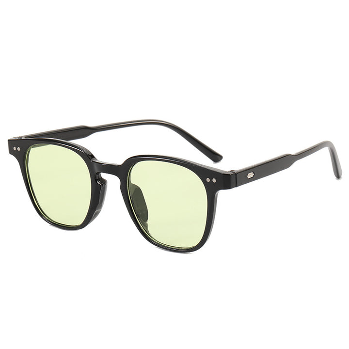 Women's fashionable square sunglasses with shiny frame Kalsten