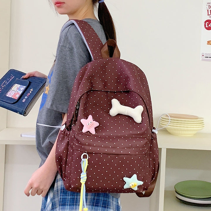 Cute Polka Dot Graphic Backpack Kalsten
