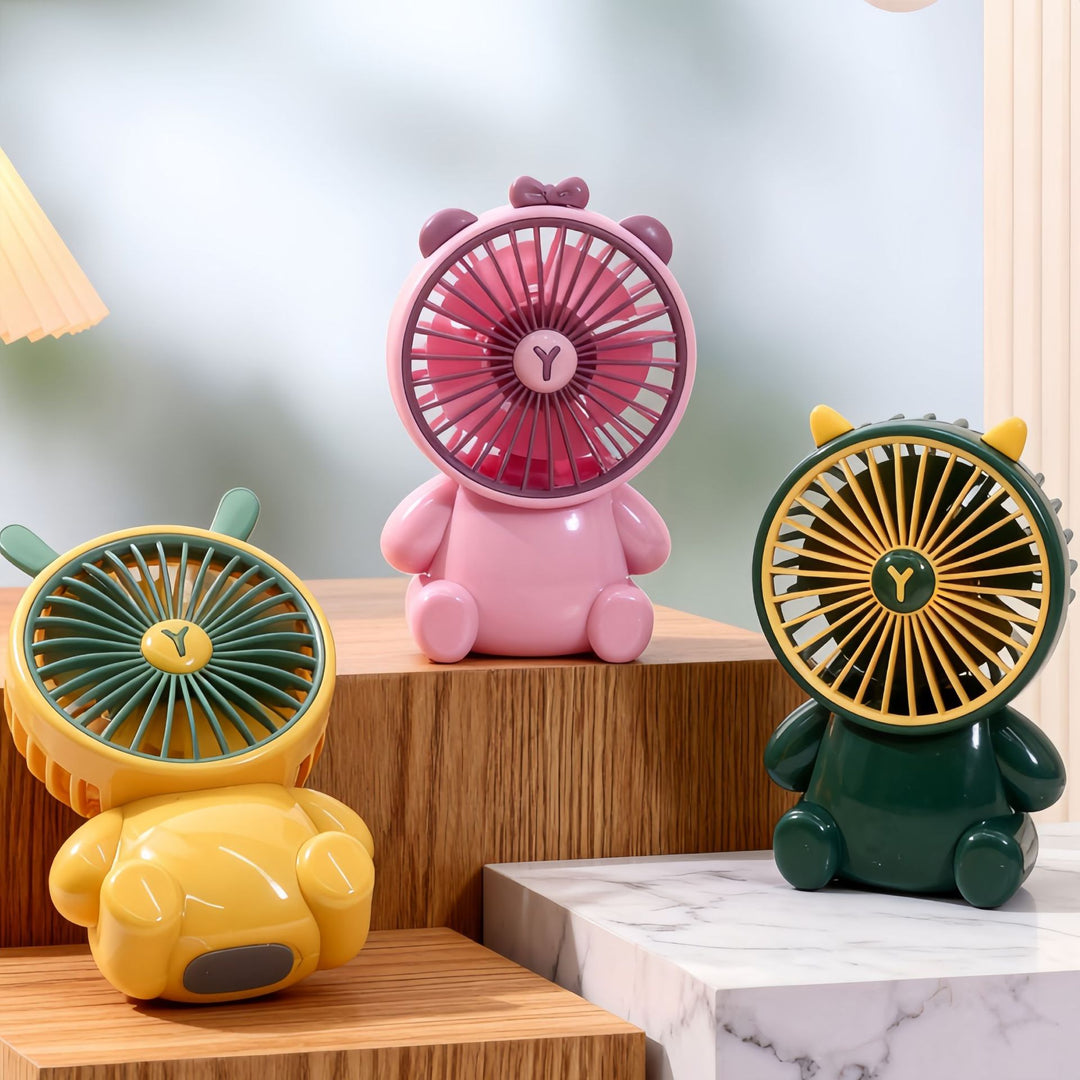 Women's portable USB mini handheld fan with animal design Kalsten