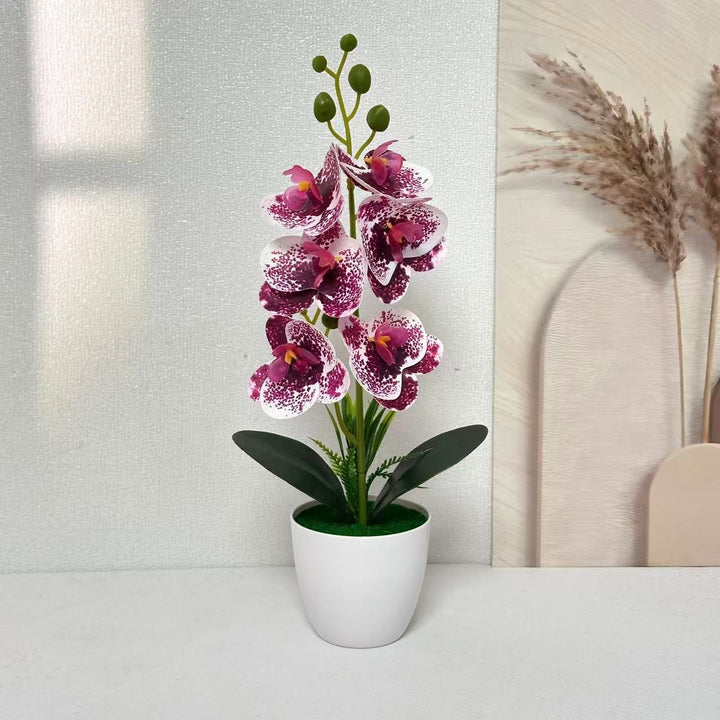 Elegant Artificial Orchid Plant for Home Decor