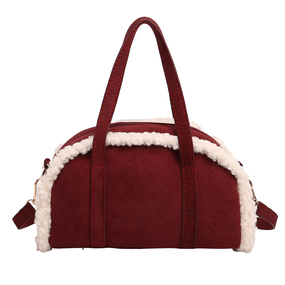 Cozy Faux Suede Handbag