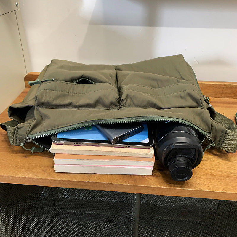 Multi-Pocket Travel Messenger Bag