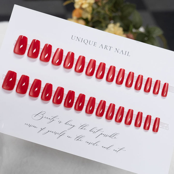 Glossy Acrylic Press-On Nail Set
