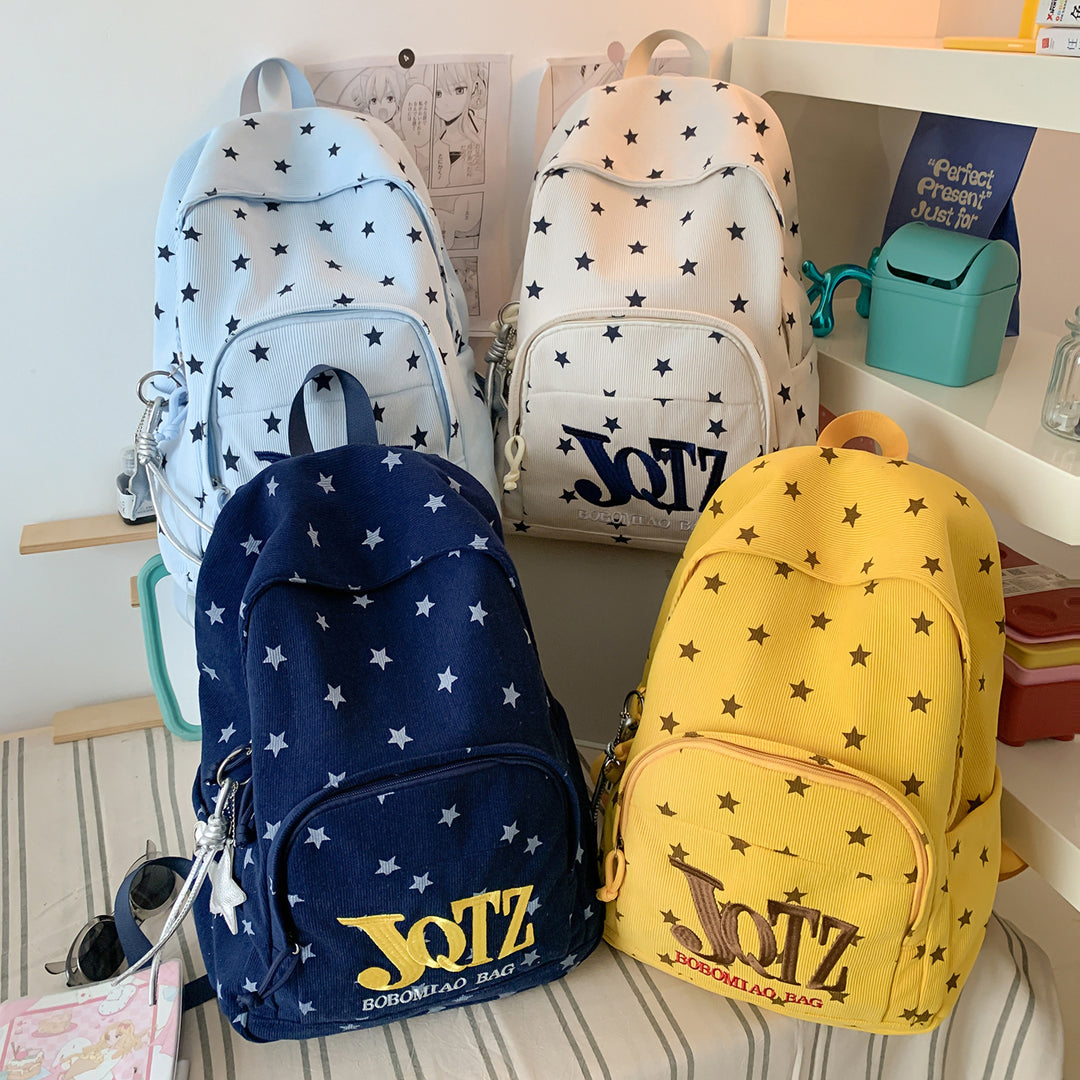Stylish Star-Printed Backpack Kalsten