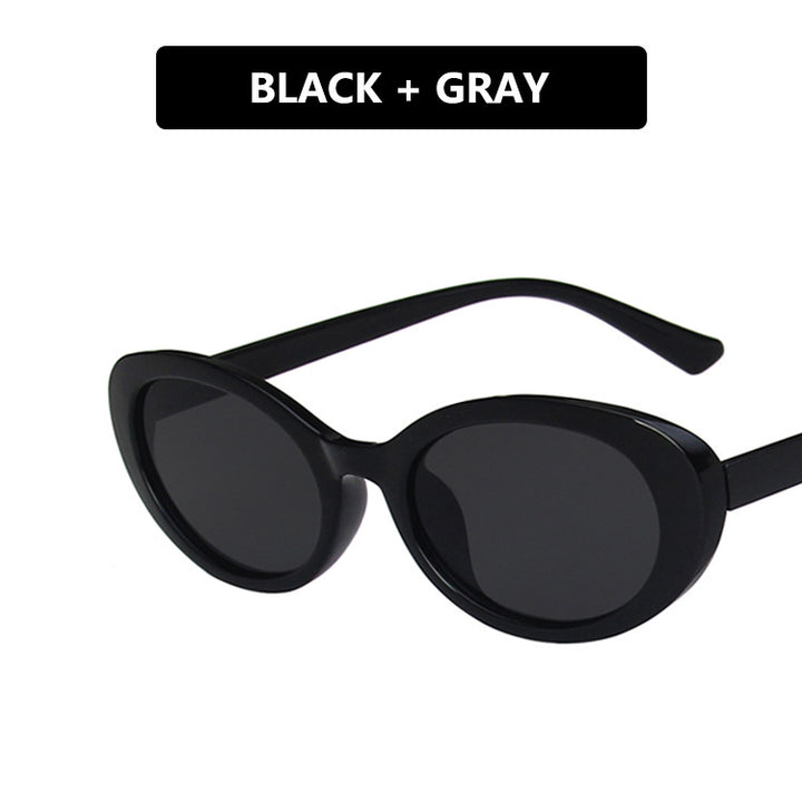 Ladies Cat-Eye Sunglasses with Transparent Frame and Gradient Lenses Kalsten