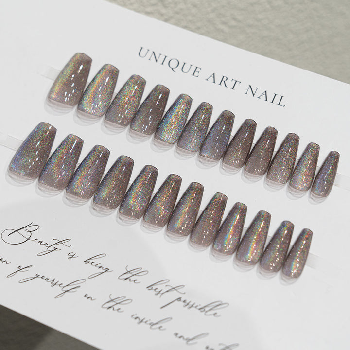 Premium Glittery Press-On Nail Set