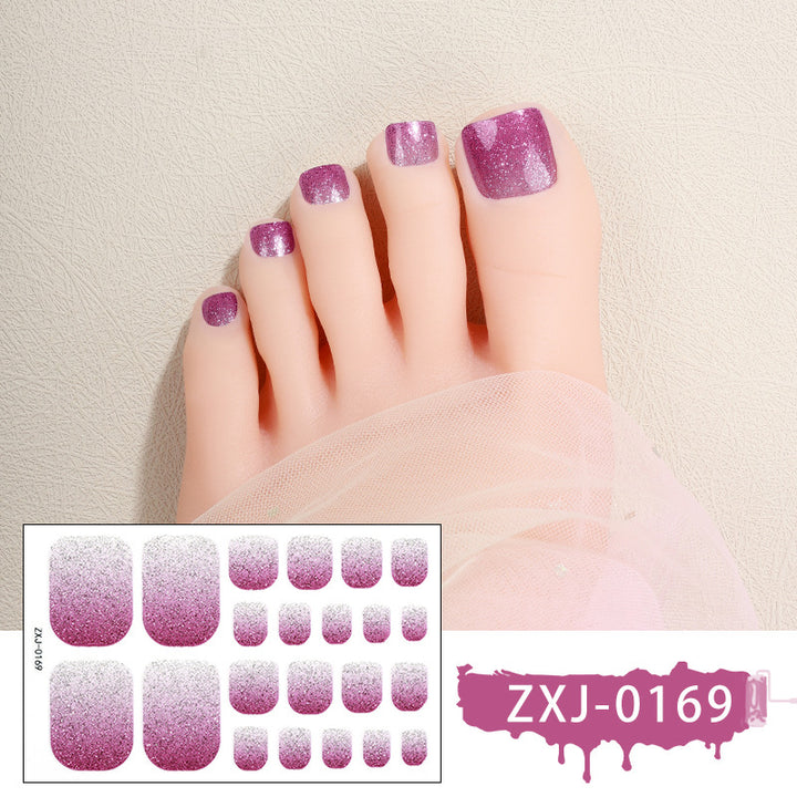 Sparkling Glitter Toenail Wraps