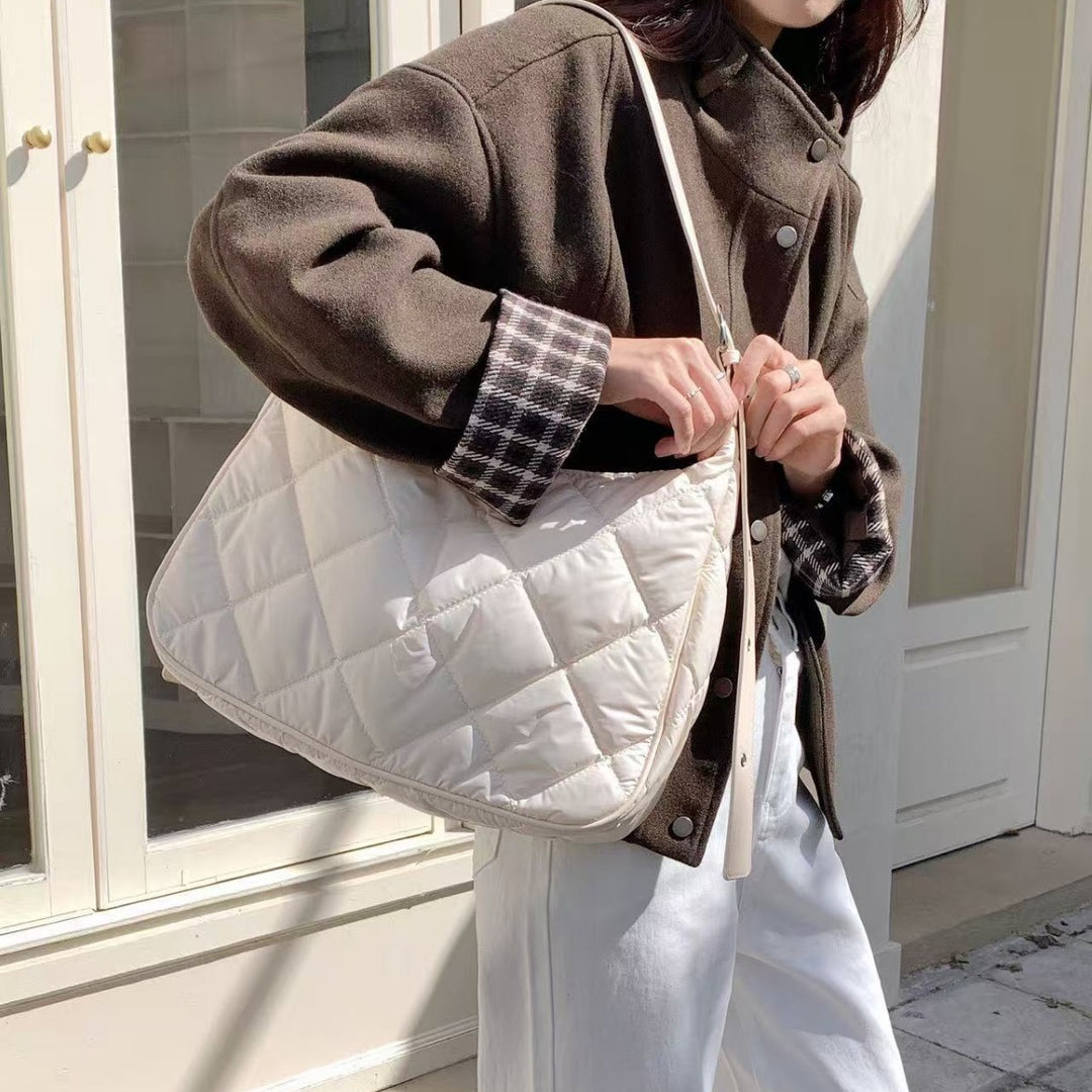Quilted Padded Shoulder Bag