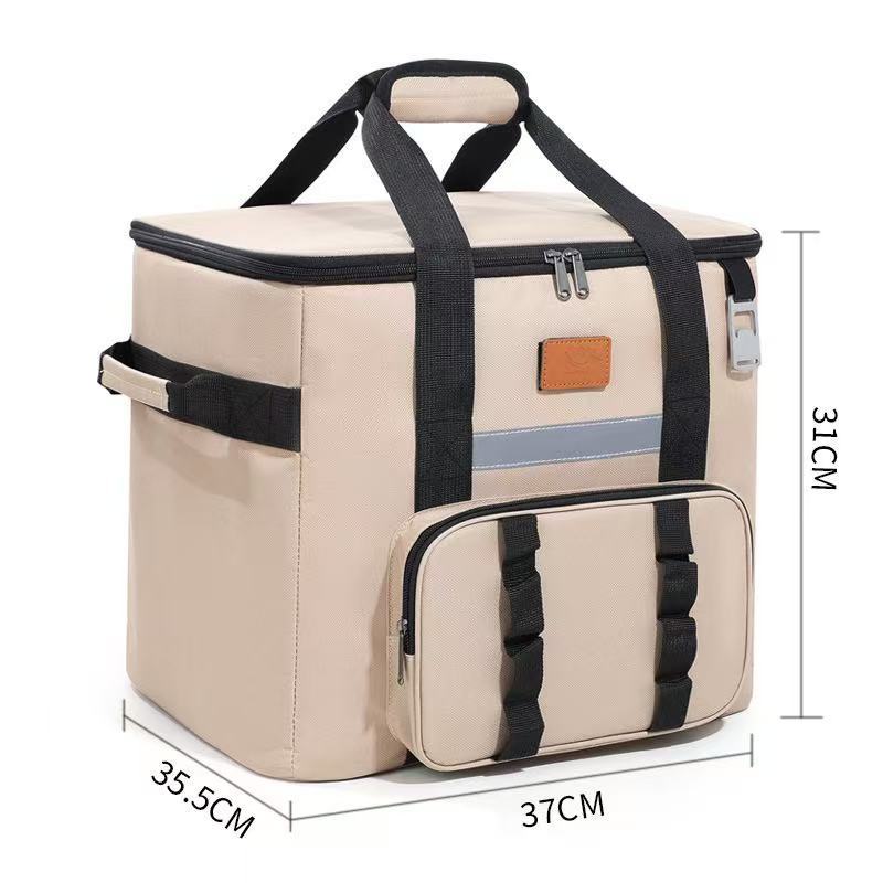 Women Insulated Picnic Cooler Bag with Side Pocket Kalsten