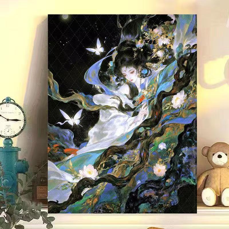 Floral Fantasy Art Canvas Print Kalsten