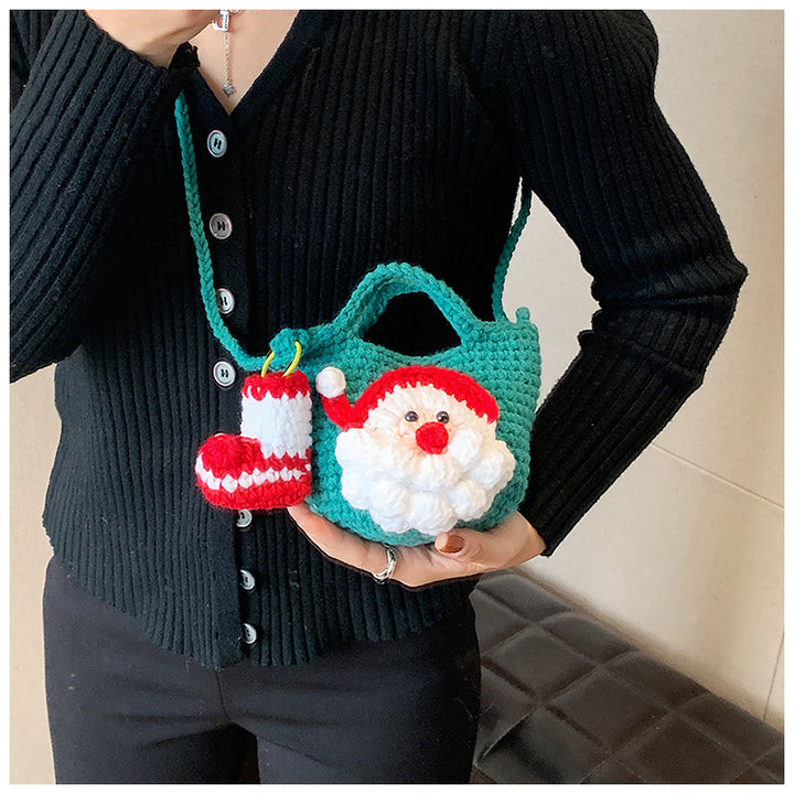 Playful Pumpkin-Themed Crochet Handbag