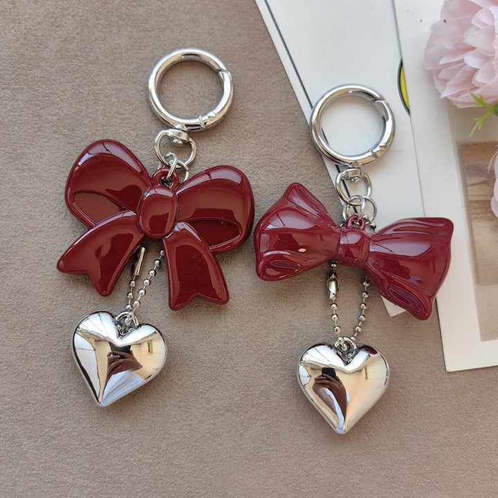 Keychain with bow and heart motif Kalsten