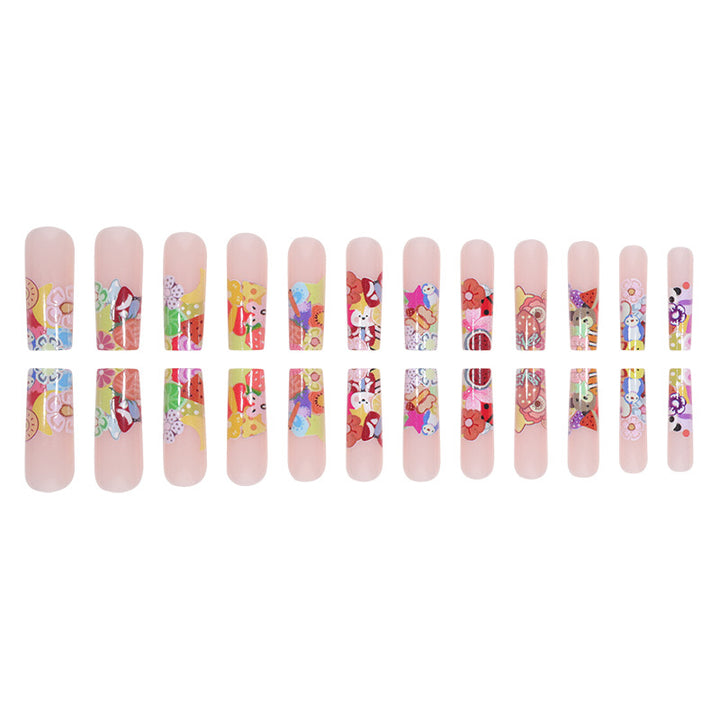 Artistic Floral Themed Nail Art Extensions Kalsten