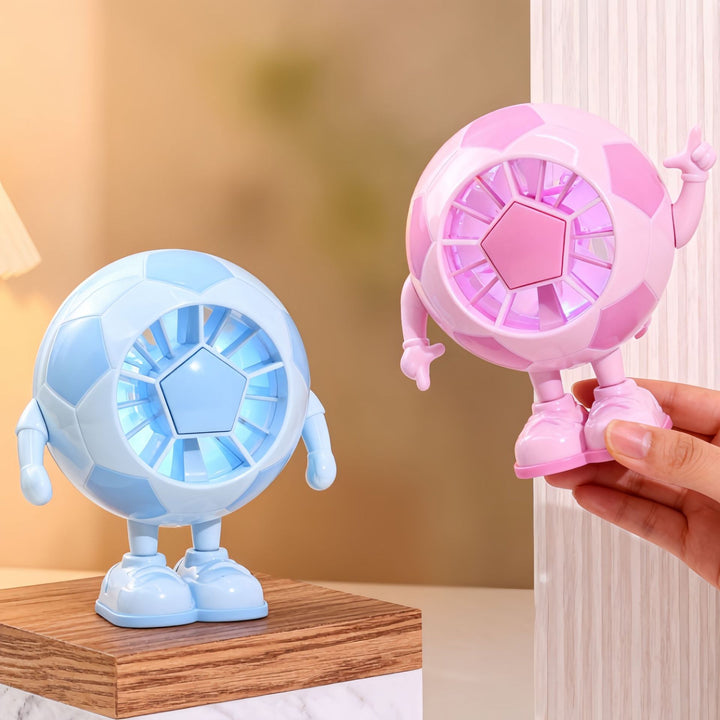 Ladies table fan in unique football design Kalsten