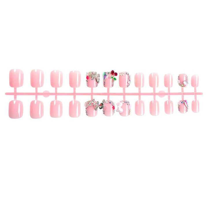 Acrylic nail set with sparkling 3D elements Kalsten