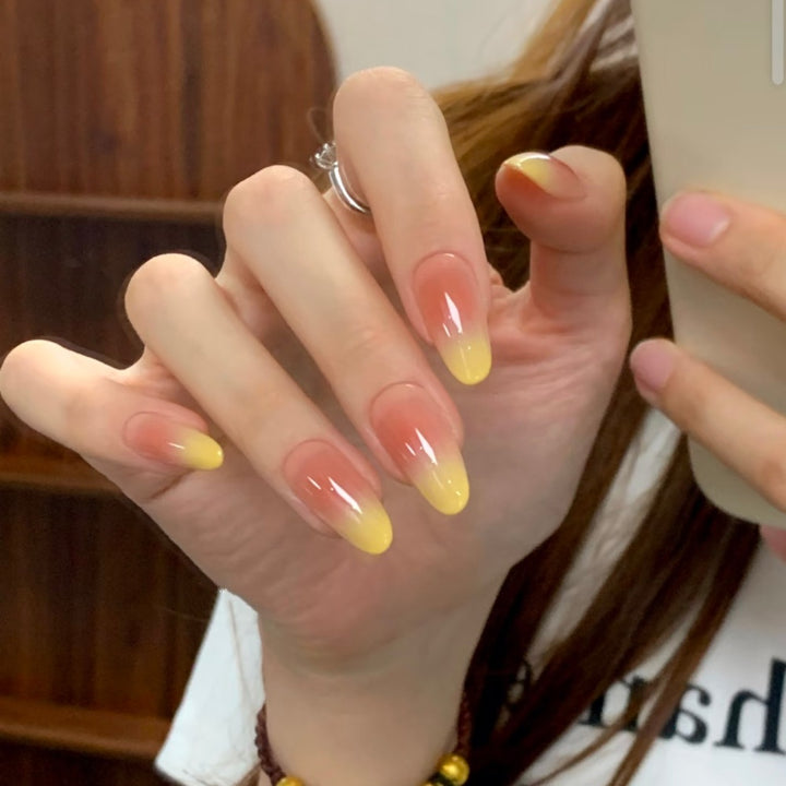Ombre Press-On Nails with Glossy Finish Kalsten