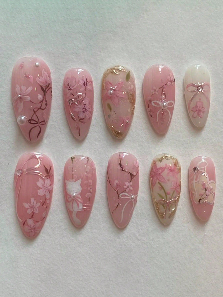 Artistic Press-On Nail Art Set Kalsten