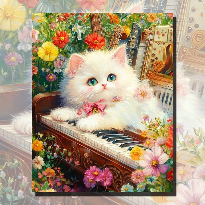 Adorable Cat-Themed Canvas Art Kalsten