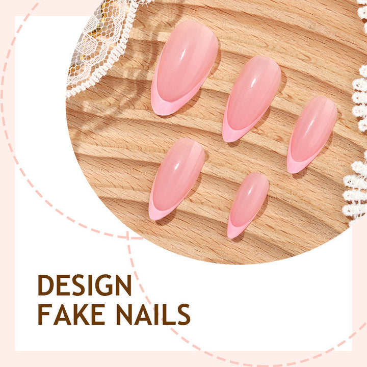 Nail set with elegant French-tip design Kalsten