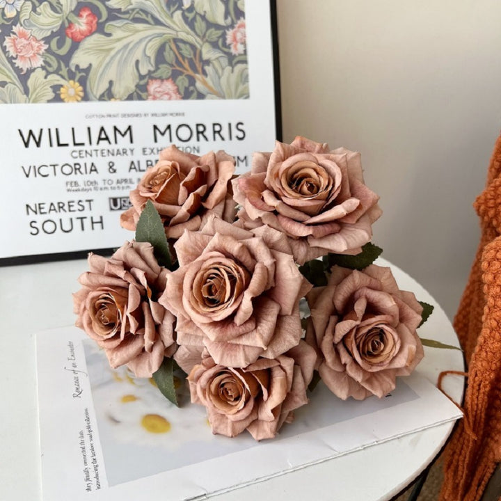 Lifelike Decorative Rose Bouquet