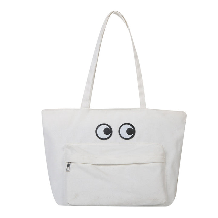 Fun Eye-Embellished Tote Bag