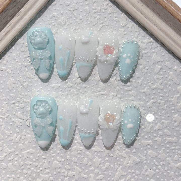 Whimsical Cartoon-Themed Decorative Nail Art Set