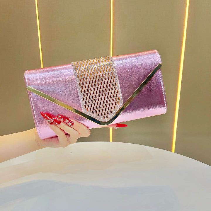 Elegant Metallic Clutch