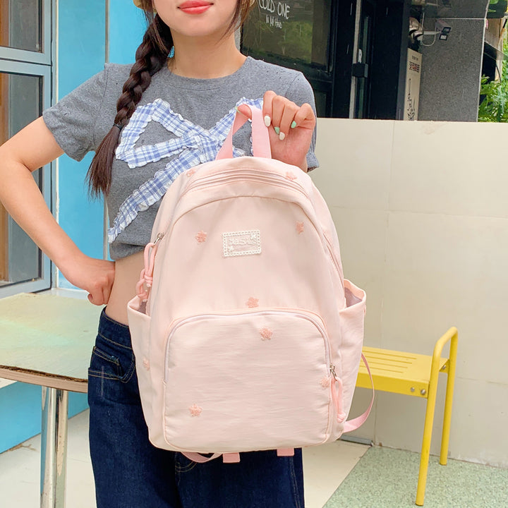 Embroidered Lightweight Casual Backpack Kalsten