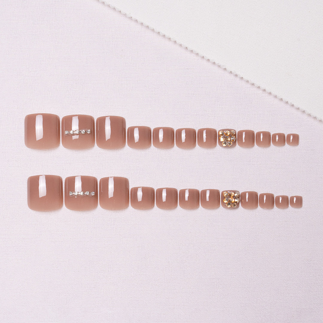 Decorative Rhinestone Pedicure Nail Art  1791110396