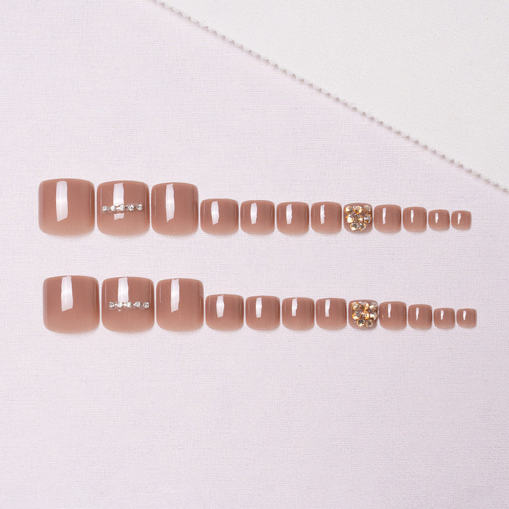 Decorative Rhinestone Pedicure Nail Art  1791110396