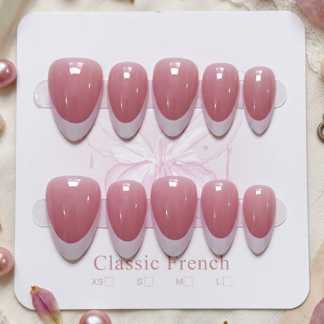 Classic French Tip Press-On Nails