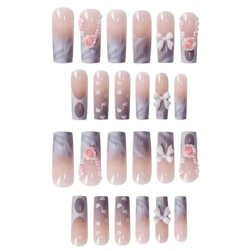 Decorative Heart-Themed Nail Wraps Kalsten