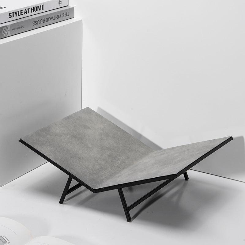 Geometric Concrete Decorative Coffee Table