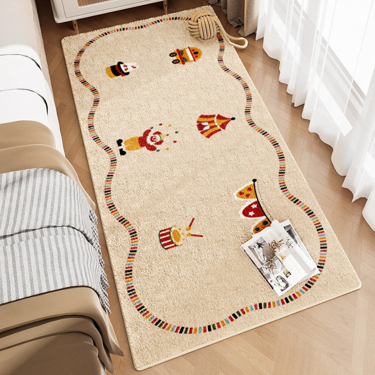 Cute Bunny-Themed Plush Area Rug