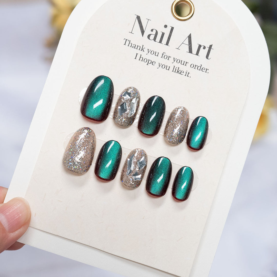 High Shine Press-On Nail Art