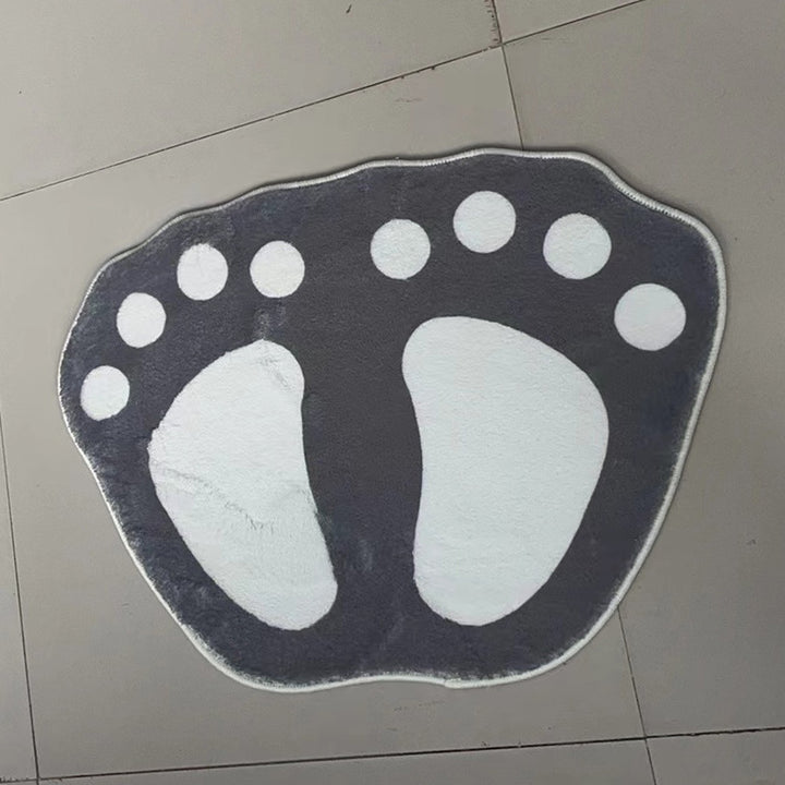 Cute Footprint Bath Mat