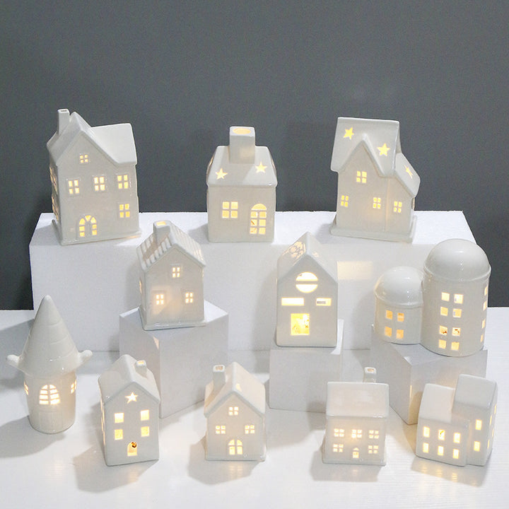 Ceramic House-Shaped Night Light Kalsten