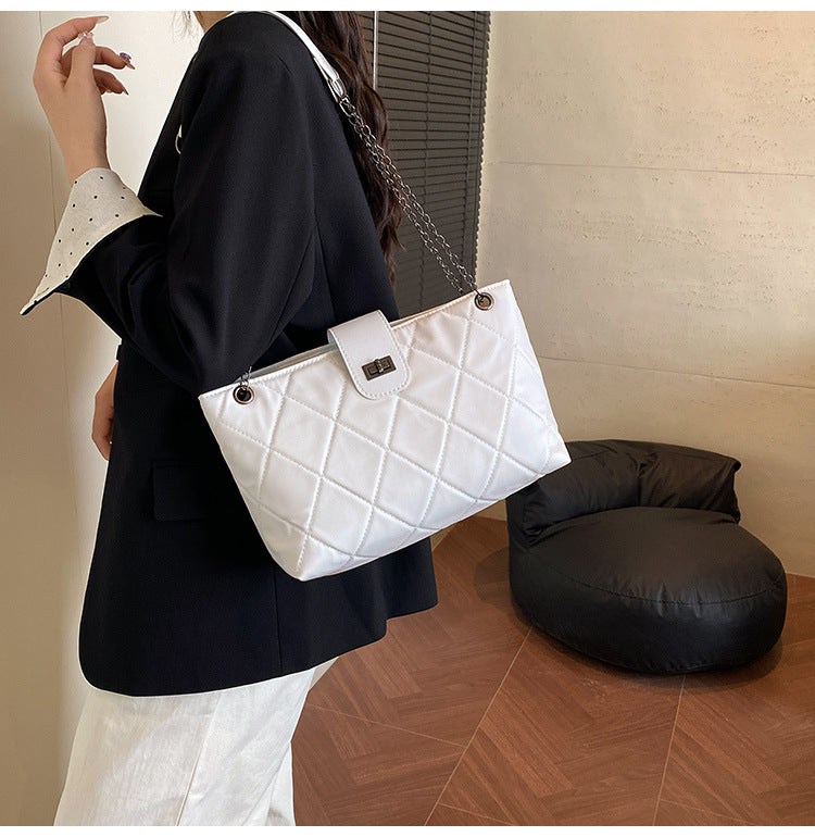 Quilted Elegant Satchel Handbag Kalsten