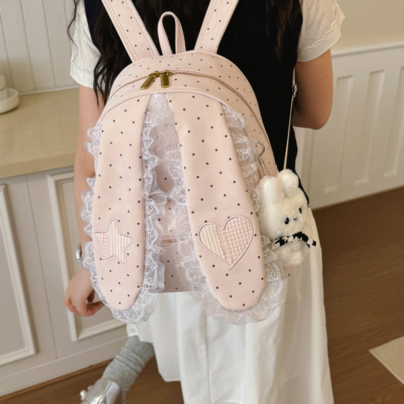 Cute Bunny-Ear Plush Backpack Kalsten
