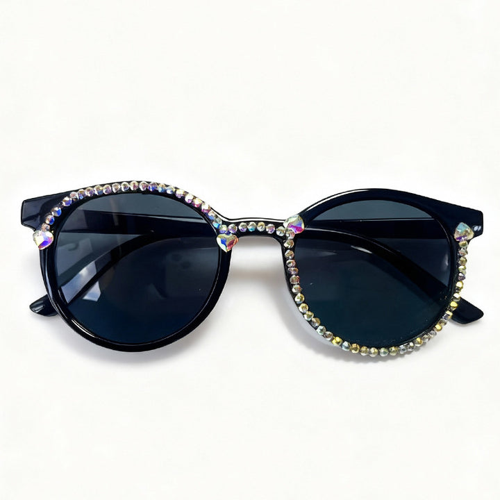 Crystal-Embellished Cat-Eye Sunglasses Kalsten