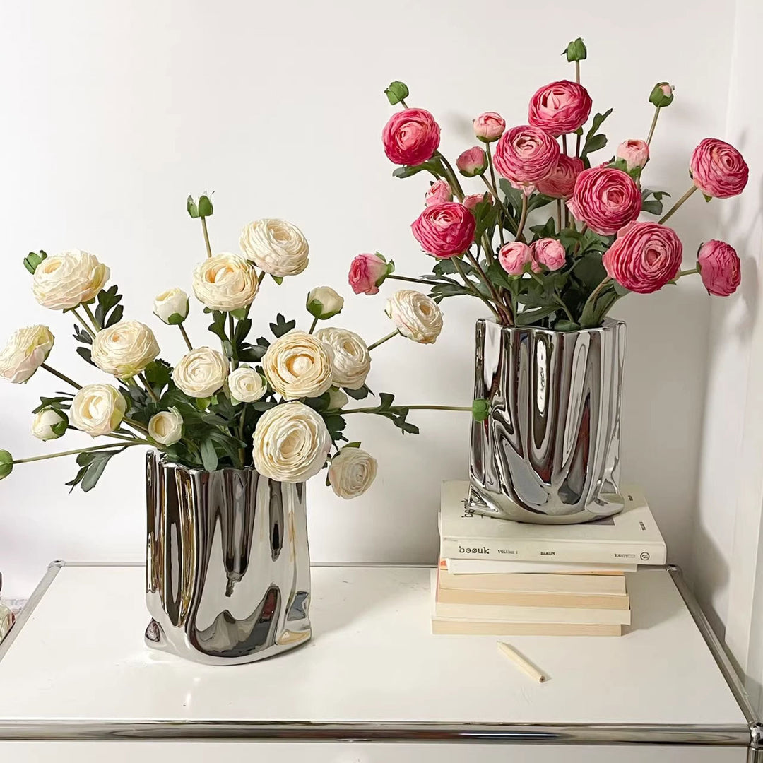 Lifelike Ranunculus Flower Arrangement