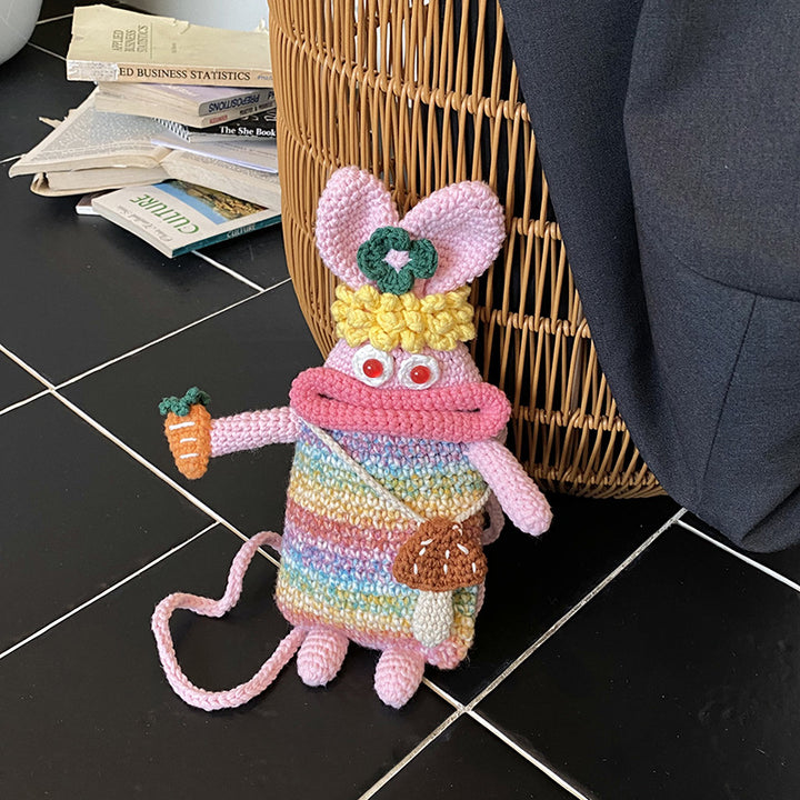 Cute Character Crochet Mini Backpack